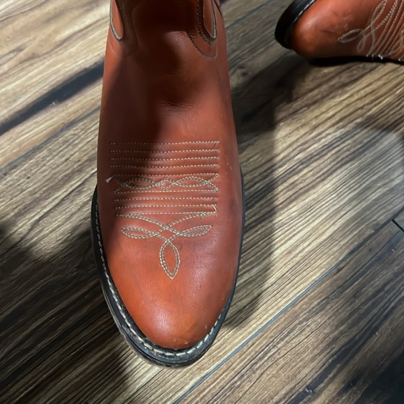 Acme leather cowboy boots, size 7 - Picture 4 of 10